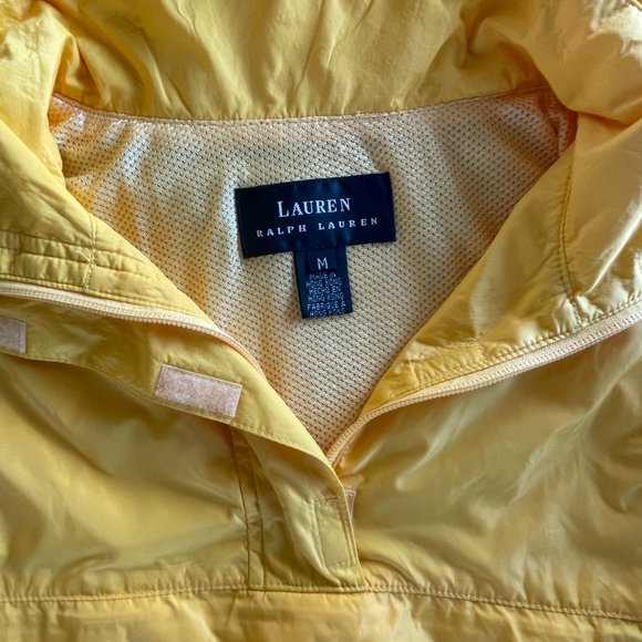 Vintage Yellow Lauren Ralph Lauren Windbreaker Jacket Size Medium - Picture 4 of 6